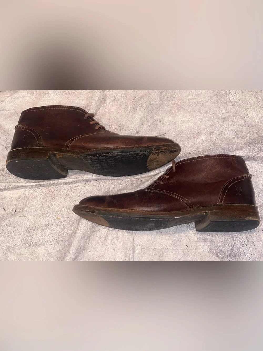 Frye Oliver Lace Up Waxy Leather Chukka Boots Casual Dress Work Office 11 Men’s